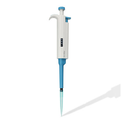 DLAB TopPette Einkanalverstellbare Mikropipette mit ergonomischem Leichtbau, klarer digitaler Volumenanzeige und autoklavierbarem Unterteil