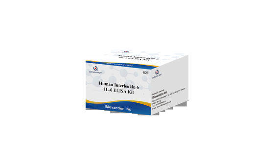 IL-6 Interleukin 6 Elisa Testkit mit 2-3 Stunden Testzeit Biovantion Serum/Plasmaformat 18 Monate Haltbarkeit