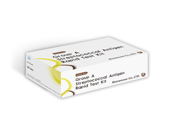 Groud A Stretococcal Antigen Rapid Test Kit 50 Tests Schnelllesung in 5-15 Minuten