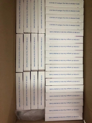 COVID-19 Antigen-Salive-Test-Kit unter der Zunge Schnelltest mit 3 Minuten