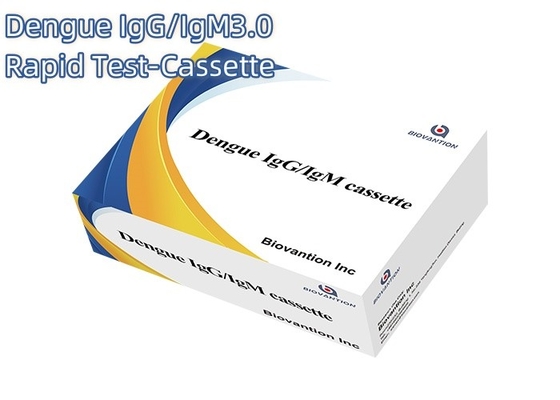 Haltbares Stabiles Dengue-N1 Ag Cassette Rapid Colloidal Gold Test für WB/S/P Probenergebnisse