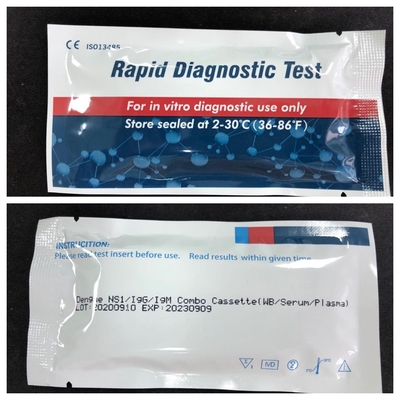Haltbares Stabiles Dengue-N1 Ag Cassette Rapid Colloidal Gold Test für WB/S/P Probenergebnisse