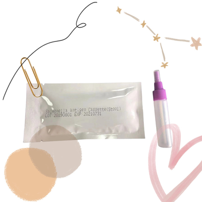 24 Monate Haltbarkeitsdauer Salmonella Typhoid Antigen Test S. Typhoid Cassett Kolloidal Gold Schnelltest Cassette