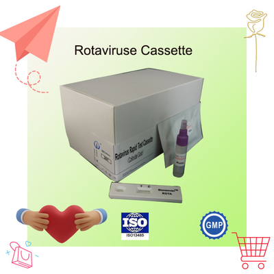 IVD Rotavirus Rapid Cassette Kolloidal Gold Rapid Test für die Krankenhausdiagnose 2-30C Haltbarkeit 24 Monate