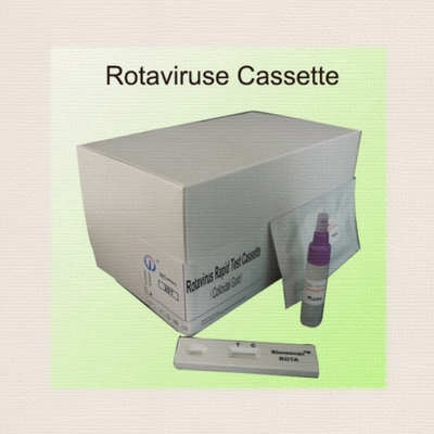 IVD Rotavirus Rapid Cassette Kolloidal Gold Rapid Test für die Krankenhausdiagnose 2-30C Haltbarkeit 24 Monate