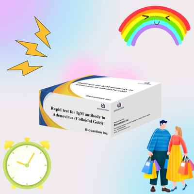 Hochempfindlicher Adenovirus IgM-Schnelltest Kolloidgold-Schnelltest für Mediziner