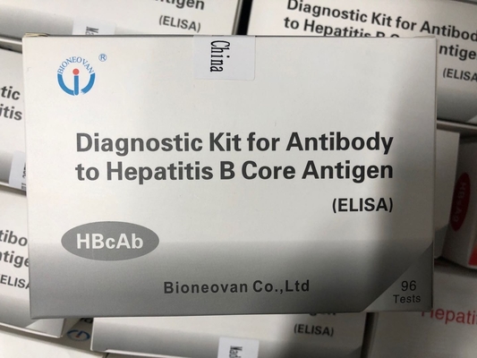Warmverkauf Diagnosereagenz für den menschlichen Gebrauch mit 96 Test Hbc Antikörper HBcAb Elisa Kit