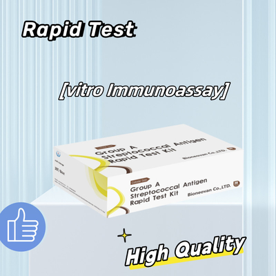 Hochgenauigkeit GAS Groud A Stretococcal Antigen Rapid Test Kit 50 Tests Schnelllesung