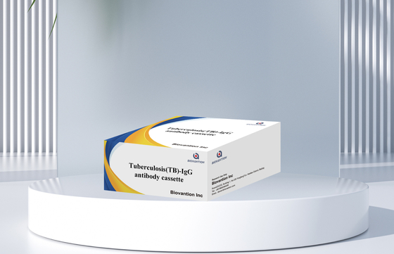 Warm verkauftes Schnelltestreagenz Tuberkulose/Tuberkulose Kolloidgold-Schnelltest-Kit für den Menschen mit 25 Tests