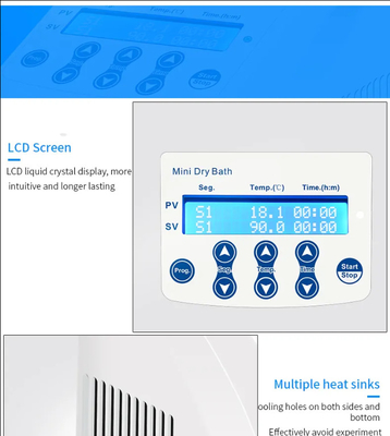 50W Mini-Dry-Bad-Inkubator für klinische und Krankenhausanwendungen RT 5 C bis 100 C