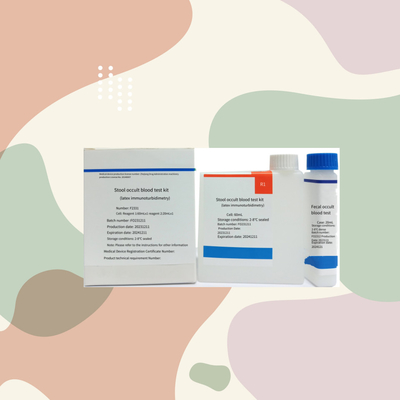 Biochemischer Test FOB Fäkalierverborgen Blut Quantitative Bestimmung Blutuntersuchung Kit mit 96 Test