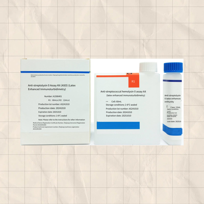 Sensitiv genaues Anti-Streptolysin-O-Reagenz-ASO-Test-Kit für präzise Analytenmessungen
