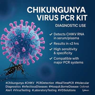 Chikungunya-Virus-Testkit Handbuch Verwendung Kunststoffgehäuse 24-Monate Stabilität