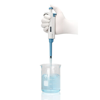 DLAB TopPette Einkanalverstellbare Mikropipette mit ergonomischem Leichtbau, klarer digitaler Volumenanzeige und autoklavierbarem Unterteil