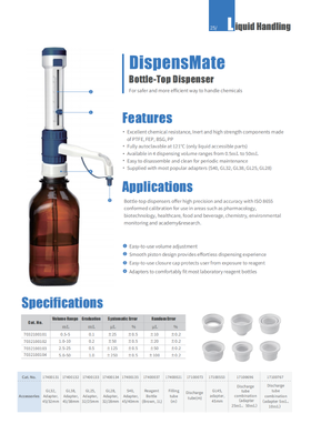 Bottle-Top Dispenser For Saferand More Efficient Way To Handle Chemicals