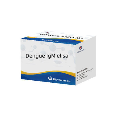 Dengue-IgM-ELISA-Test-Kit 96T Umfangsdetektion von IgM-Antikörpern gegen den menschlichen Dengue-Virus