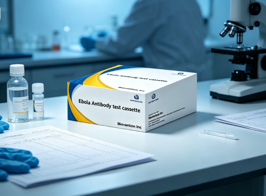 Ebola-Virus-Schnelltest-Kit, kolloidales Gold, Ebola-Antigen-IgM-Antikörper-Diagnosetestkassette für das Notfall-Screening im Krankenhauslabor
